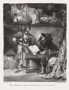 Mephisto erscheint Faust