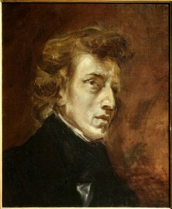 Porträt von Frederic Chopin von Ferdinand Victor Eugene Delacroix