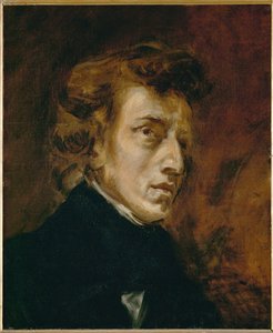 Porträt von Frederic Chopin von Ferdinand Victor Eugene Delacroix