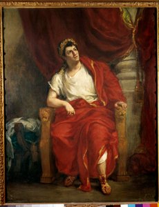Porträt des Komikers Francois-Joseph Talma (1763-1826) als Nero in der Aufführung von "Britannicus" von Jean Racine von Ferdinand Victor Eugene Delacroix