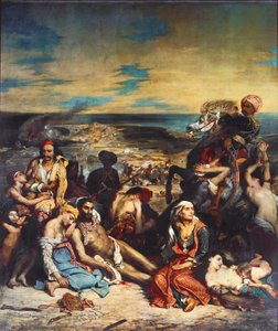 Szenen aus dem Massaker von Chios von Ferdinand Victor Eugene Delacroix