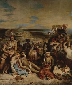 Szenen aus dem Massaker von Chios, 1822 von Ferdinand Victor Eugene Delacroix