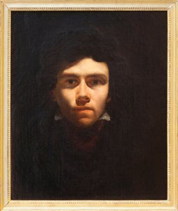 Vermutliches Selbstporträt von Eugene Delacroix (1798-1863), französischer Maler. Gemälde zugeschrieben Delacroix. Fotografie, KIM Youngtae, Rouen, Musée des Beaux Arts de Rouen