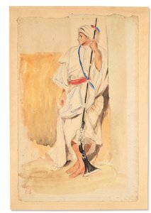 Stehender Araber von Ferdinand Victor Eugene Delacroix