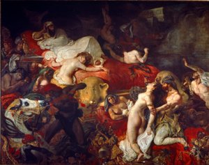 Der Tod des Sardanapalus von Ferdinand Victor Eugene Delacroix