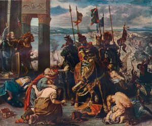 Der Einzug der Kreuzfahrer in Konstantinopel, 1840, 1911 von Ferdinand Victor Eugene Delacroix