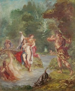 Die vier Jahreszeiten, Sommer: Diana und Actaeon, 1862 von Ferdinand Victor Eugene Delacroix