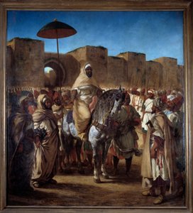 Der Sultan von Marokko Muley Abd Err Rahman von Ferdinand Victor Eugene Delacroix