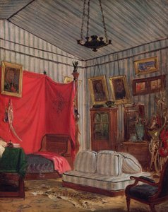 Das Apartment von Graf de Mornay, rue de Verneuil, Paris (Studie), 1833
