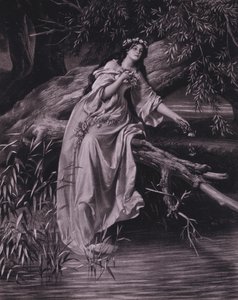 Szene aus Shakespeares Hamlet (Akt IV, Szene 7) von Ferdinand the Elder Piloty