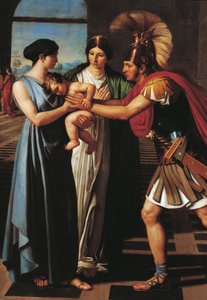 Andromache fängt Hector am Scaean-Tor ab (Detail)