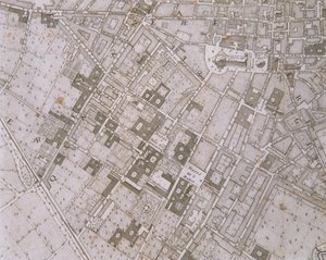 Karte von Florenz, 1731