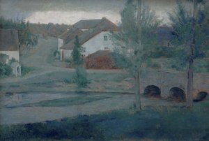 Der Eingang zum Dorf, 1885 von Fernand Khnopff
