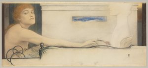 Das Opfer, 1891 von Fernand Khnopff