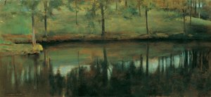 Unbewegtes Wasser von Fernand Khnopff