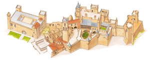 Burg Olite, Navarra, Spanien