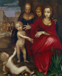 Die heilige Anna, die Jungfrau, die heilige Elisabeth, der heilige Johannes und das Christkind