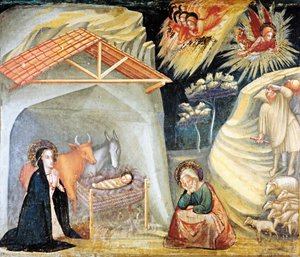 Geburt Jesu in Bethlehem (Detail)
