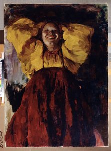 Frau in Gelb von Filipp Andreevich Maliavin