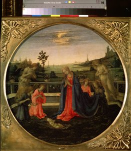 Die Anbetung des Christuskindes von Filippino Lippi