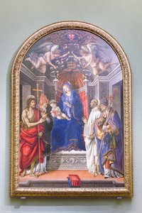 Madonna und Kind auf dem Thron mit Johannes dem Täufer und Heiligen, bekannt als Otto-Altar