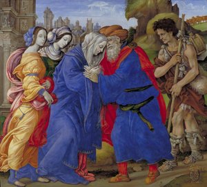 Begegnung der Heiligen Joachim und Anna am Goldenen Tor, 1497 von Filippino Lippi