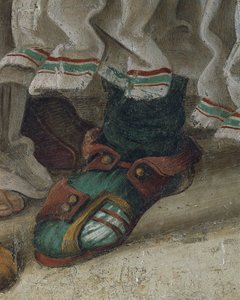Der heilige Philipp vertreibt den Drachen aus dem Tempel von Hieropolis (Detail) von Filippino Lippi