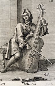 Mann spielt Viola von Filippo Bonanni