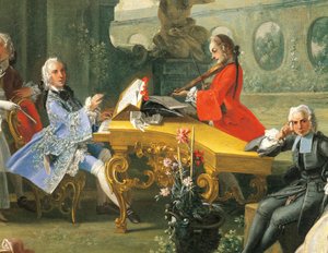 Konzert in einem Garten (Detail)