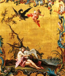 Leda und der Schwan von Filippo Falciatore