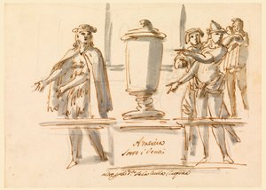 Allegorie von Amerika, Dekoration für den Salon von Kardinal Falconieri in Frascati von Filippo Marchionni