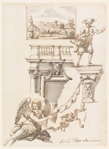 Architektur- und Figurenstudien von Filippo Marchionni