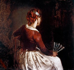 Frau mit dem Fächer von Filippo Palizzi