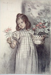 Die Blumenverkäuferin, aus 