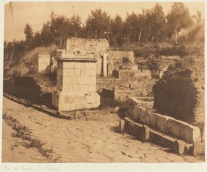Straße der Gräber, Pompeji von Firmin Eugène Le Dien