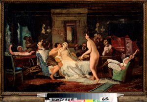 Der Vorabend der Hochzeit im Bad von Firs Sergeevich Zhuravlev