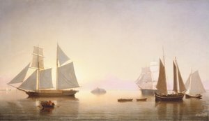 Windstille vor Halfway Rock, 1860