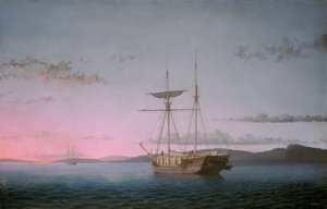Lumber Schooners am Abend in der Penobscot Bay, 1863