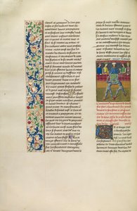 Ein Turnier in Bordeaux, ca. 1480-83 (Tempera und Gold auf Pergament) von Flemish School