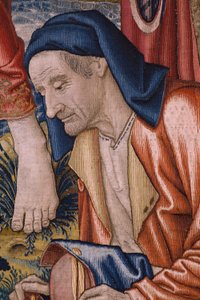 Serie Die Geschichte von Johannes dem Täufer: Die Taufe Christi (Het doopsel van Christus). Atelier Brüssel. 1515-1520.