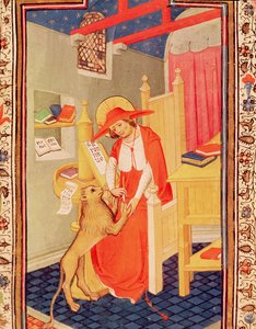 Fol.310v St. Hieronymus, aus dem Stundenbuch von Don Duarte