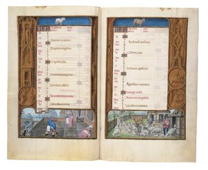 Folios aus dem Rothschild-Stundenbuch, Gent oder Brügge, ca. 1505 von Flemish School