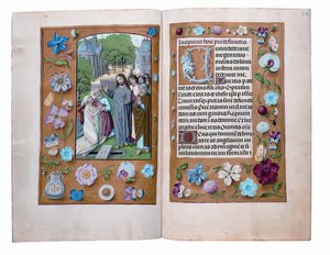 Folios aus dem Rothschild-Stundenbuch, Gent oder Brügge von Flemish School