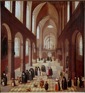 Innenansicht der Kirche von Flemish School