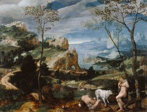 Landschaft mit Merkur und Argus, ca. 1570 von Flemish School