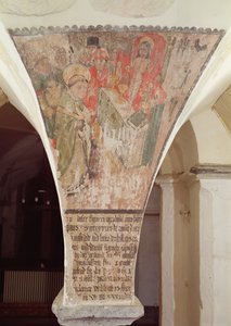 Messe des Hl. Gregor, Wandgemälde aus der Krypta