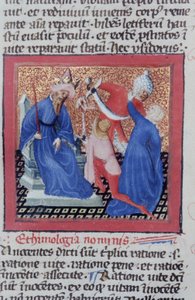Ms Gen 1111 Seite aus der Legenda Aurea, Brügge, ca. 1400-10