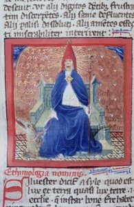 Ms Gen 1111 Seite aus der Legenda Aurea, Brügge, ca. 1400-10