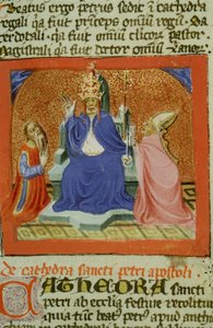 Ms Gen 1111 Seite aus der Legenda Aurea, Brügge, ca. 1400-10 von Flemish School