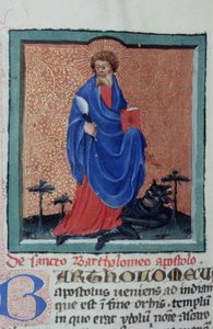 Seite aus der Legenda Aurea, Brügge, ca. 1400-10
